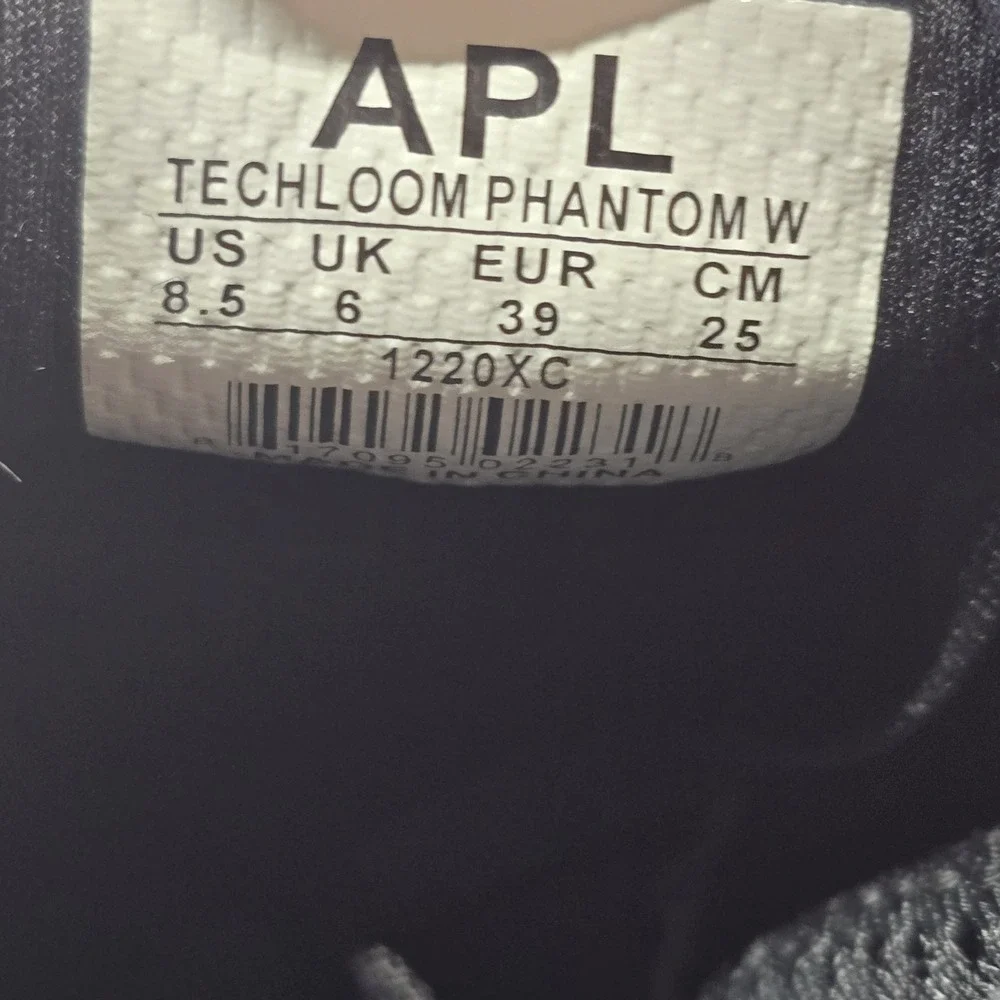 APL Techloom Phantom Women Sz 8.5‎ Shoes Black/metallic/white
